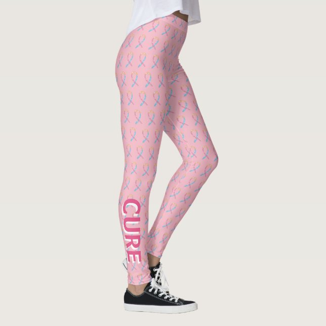 CDH-medvetenhet Ribbon Hope Cure Anpassningsbar Ar Leggings (Höger)