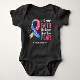 (CDHAR-5) CDH Awareness Ribbon Feather T Shirt