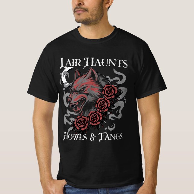 CDhowlsandfangs T Shirt (Framsida)