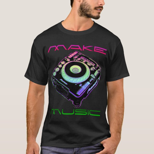 CDJ GÖR MUSIK TEE SHIRT (Framsida)