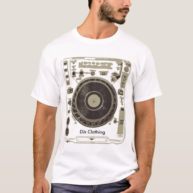 CDJ svart T, DJs bekläda Tee Shirt (Framsida)