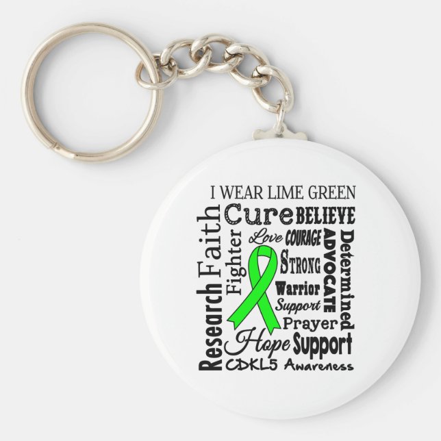 CDKL5 Awareness Keychain, Sonya Story, CDKL5 Nyckelring (Framsidan)