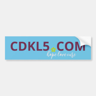 CDKL5 Bumper Sticker Bildekal