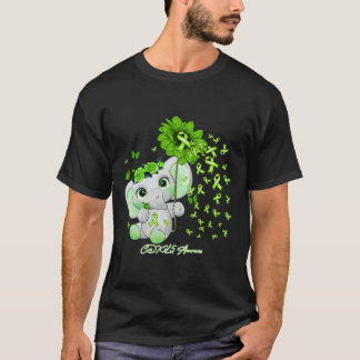 CDKL5 Medvetenhet - solrosband av elefant T Shirt