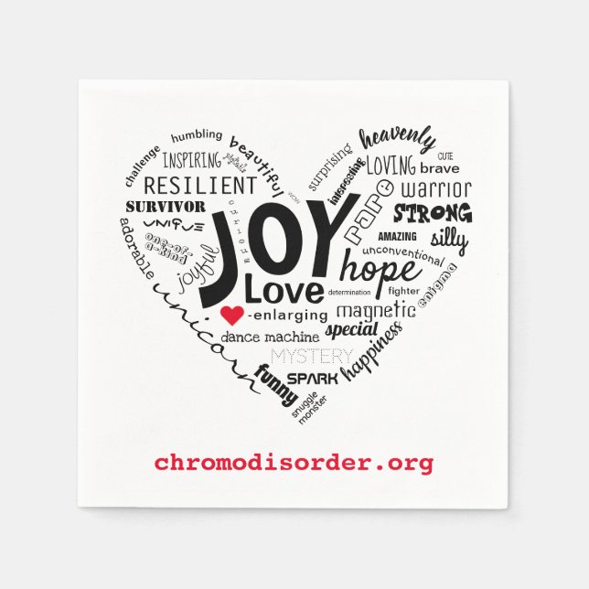 CDO Heart Napkin Pappersservett (Framsidan)