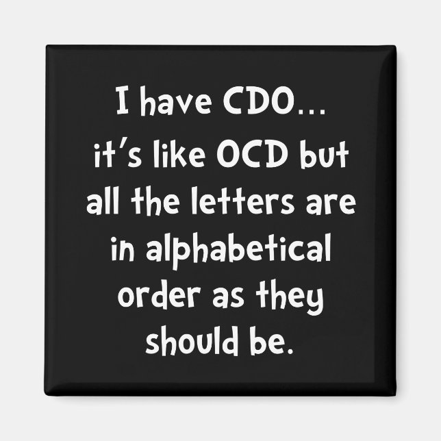 CDO som OCD Magnet (Framsidan)