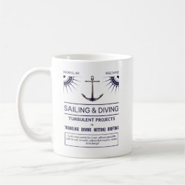 CDsegla och dyka Kaffemugg