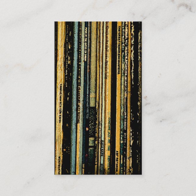 CDsvinylen tejpar Visitkort (Framsida)