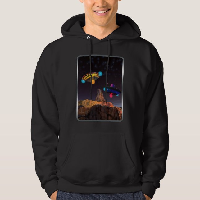 CE3K UFOs V2 Shirt Tröja Med Luva (Framsida)