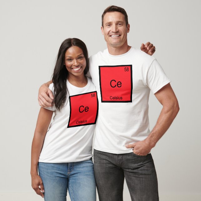 Ce - Celsius Rolig Kemielement Symbol T-shirt (Unisex)