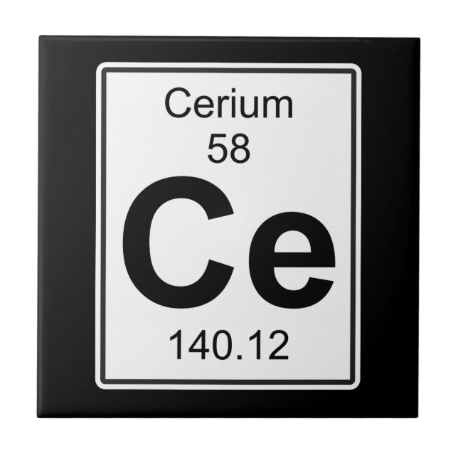 Ce - Cerium Kakelplatta (Framsidan)