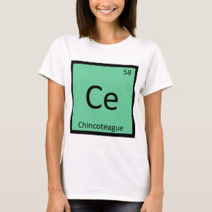 Ce - Chincoteague Pony Häst Kemisymbol T Shirt