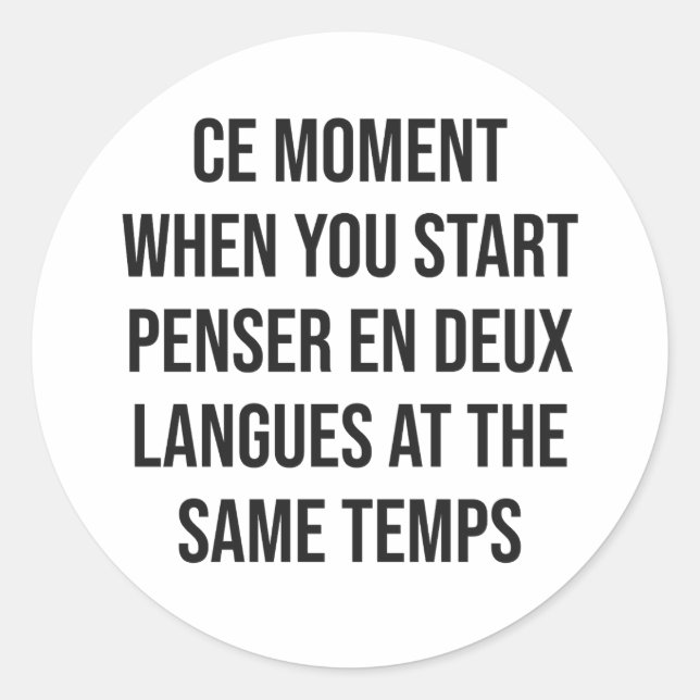 Ce Moment Runt Klistermärke (Framsida)