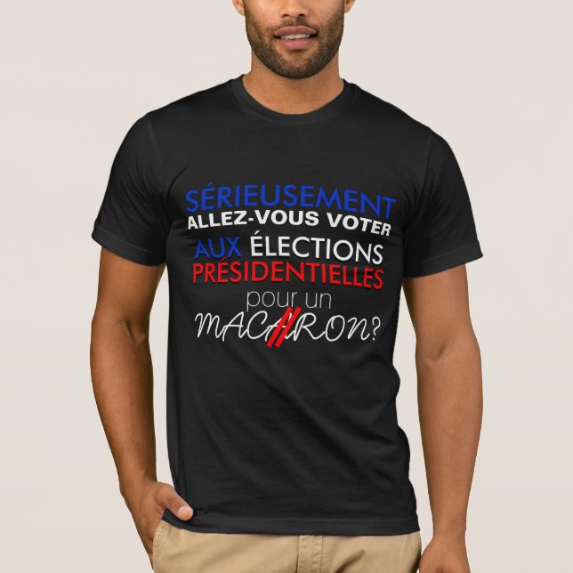 Ce n'est pas sérieux de VOTER pour MACARON B Tee (Framsida)