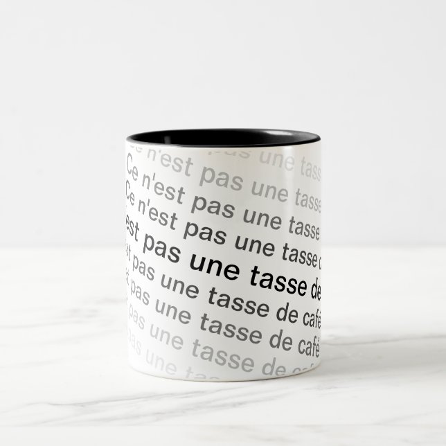 Ce n'est pas une tasse de café Två-Tonad mugg (Center)