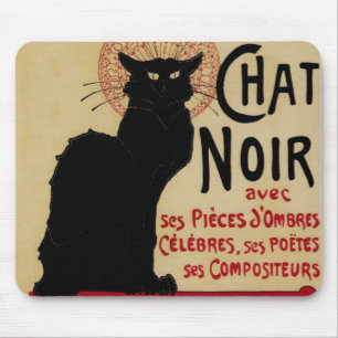 Ce Soir Chatta Noir Black Cat, Vintage Art nouveau Musmatta