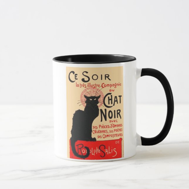Ce Soir Le Chatta Noir, Théophile Steinlen Mugg (Höger)