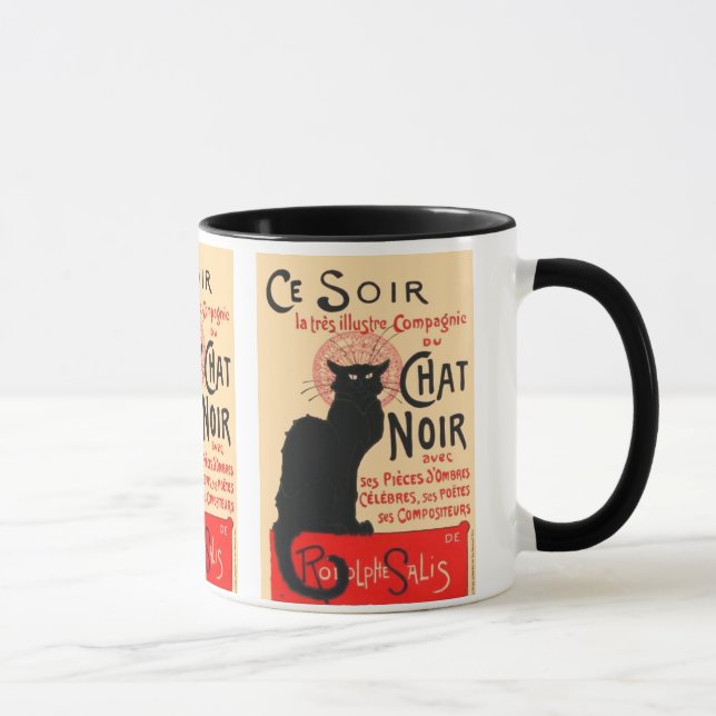 Ce Soir Le Chatta Noir, Théophile Steinlen Mugg (Höger)