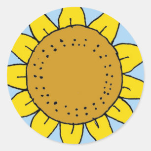 CE- Solrosrundans fäktare Runt Klistermärke