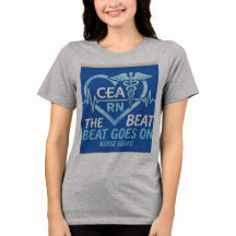 CEA RN Sjuksköterska Squad Heartbeat Kaducé t-shir