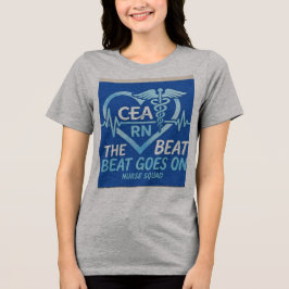 CEA RN Sjuksköterska Squad Heartbeat Kaducé t-shir T Shirt