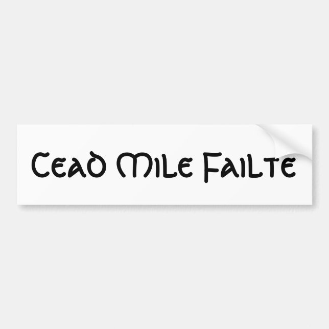 Cead Mile Failte Bildekal (Framsidan)
