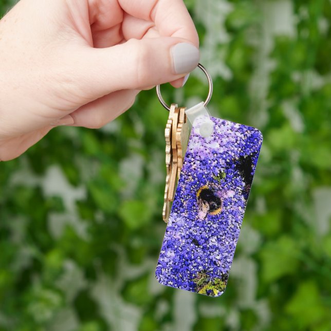 Ceanothus Flower Bee Nyckelring (Hand)