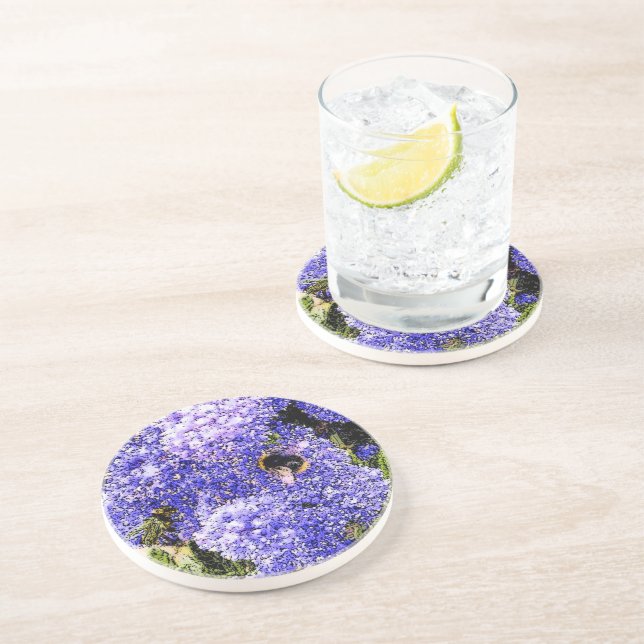 Ceanothus Flower Blommar Bee Underlägg (Sidan)