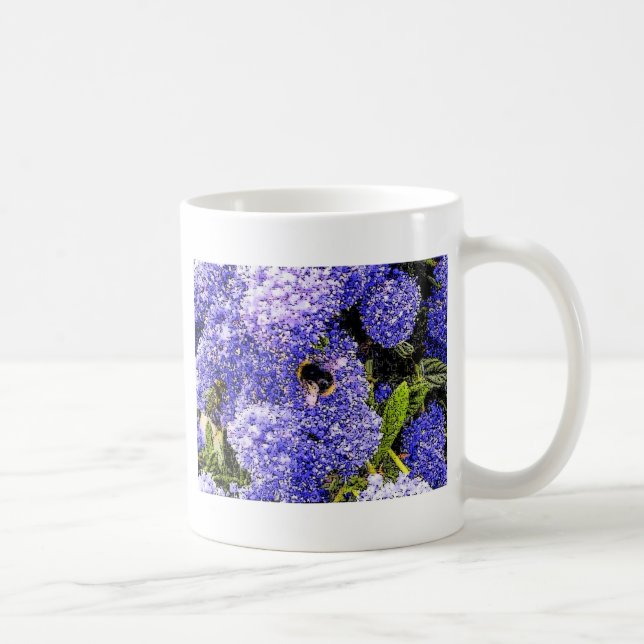 Ceanothus Vår Flower Bee Kaffemugg (Höger)