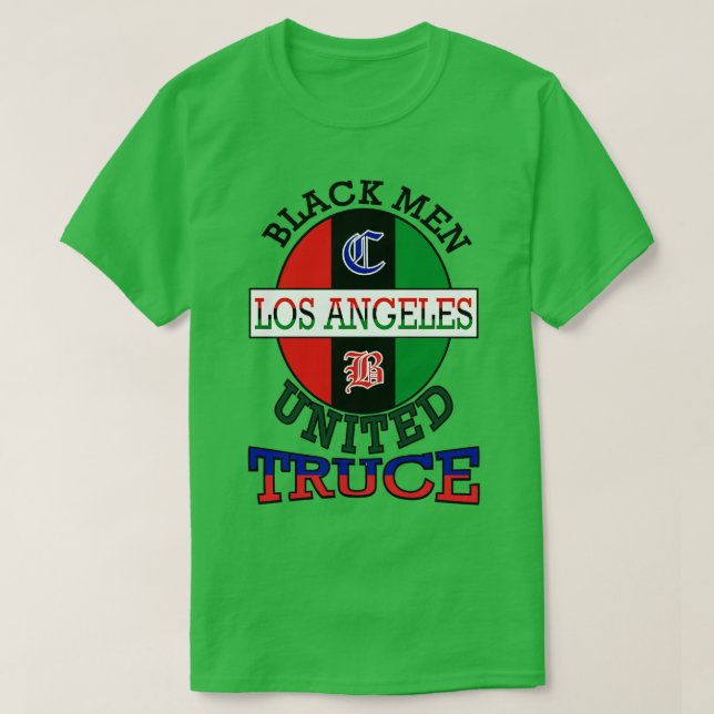 Cease Fire Bloand Crips Watts Truce Los Angele T Shirt (Design framsida)