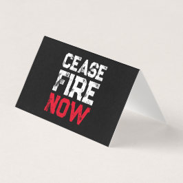 Cease Fire Nu, vitt rött, svart, grenade kort