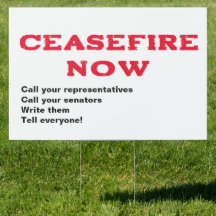 CEASEFIRE NU FRIA PALESTINE END GENOCIDE