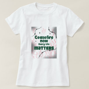 CeaseFire nu Varje liv spelar roll för folkmordet T Shirt