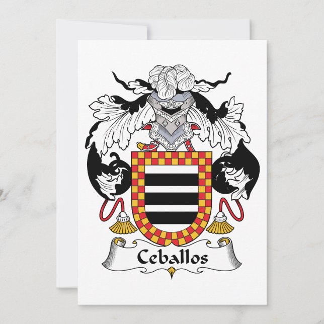 Ceballos Family Crest (Framsida)