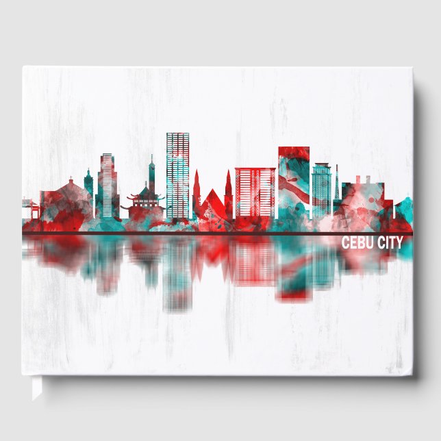 Cebu City Filippinerna Skyline Gästböcker (Framsida)
