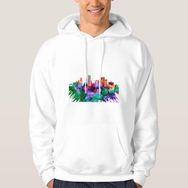 Cebu City Skyline Hoodie (Framsida)
