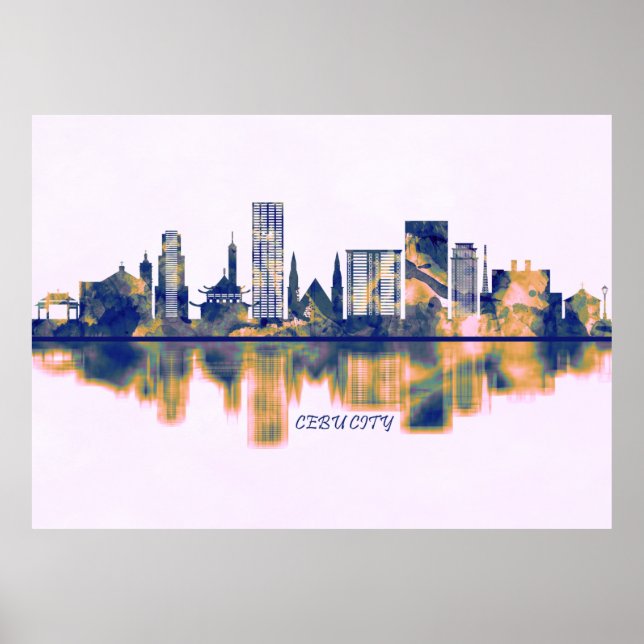 Cebu City Skyline Poster (Framsidan)
