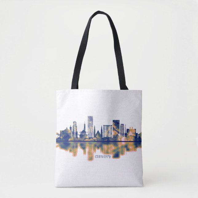 Cebu City Skyline Tygkasse (Framsida)