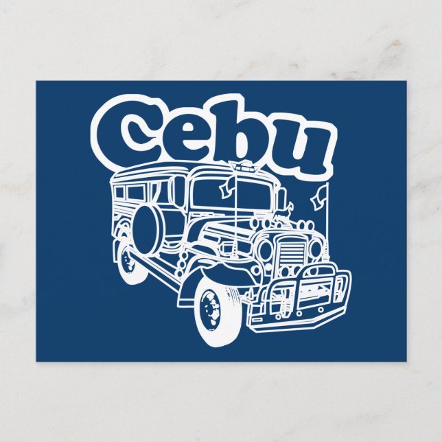 Cebu Jeepney Vykort (Framsida)