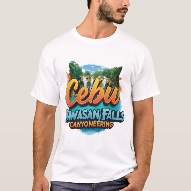 CEBU KAWASAN FALLS CANYONEERING T SHIRT (Framsida)