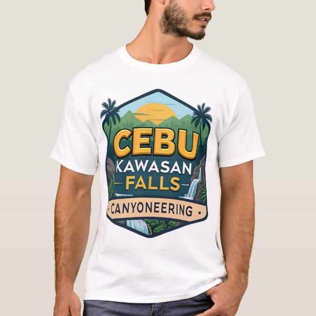 CEBU KAWASAN FALLS CANYONEERING T SHIRT (Framsida)