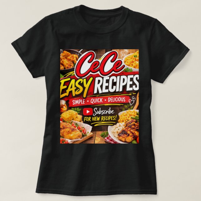 Cece Easy Recipe T-shirt (Design framsida)