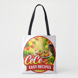 Cece Easy Recipes Tote Tygkasse