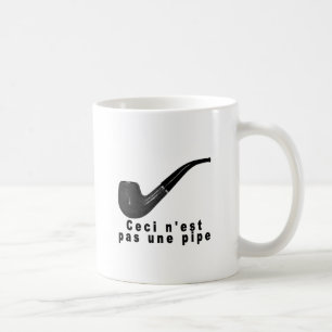 Ceci leda i rör mest n'est pasune klottrar kaffemugg