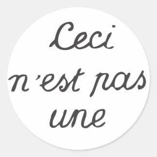 Ceci n'est pas un runt klistermärke