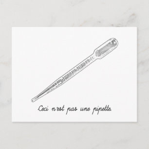 Ceci N'est Pas Une Pipette Vykort