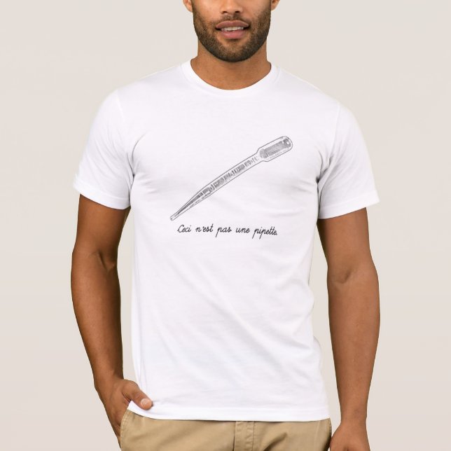 Ceci N'est PasUne Pipette T-shirt (Framsida)