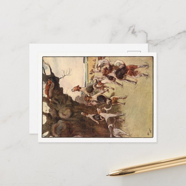 Cecil Aldin vykort (Fram/Back In Situ)