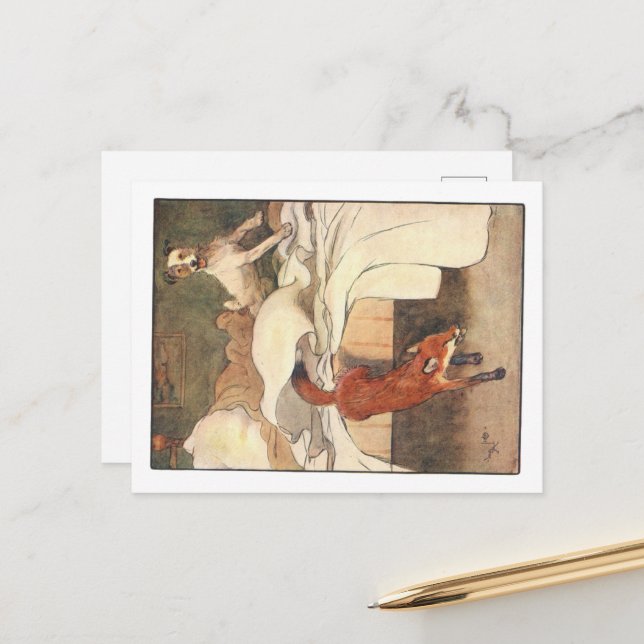 Cecil Aldin-vykort Vykort (Fram/Back In Situ)