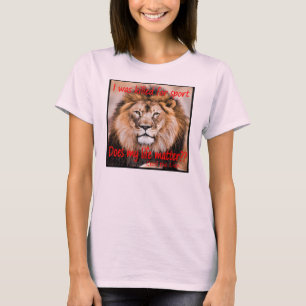 Cecil det lejont - jag dödades för sport tee shirt